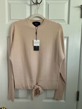 NWT Aleeza Paris Blush Tie-Hem Top
